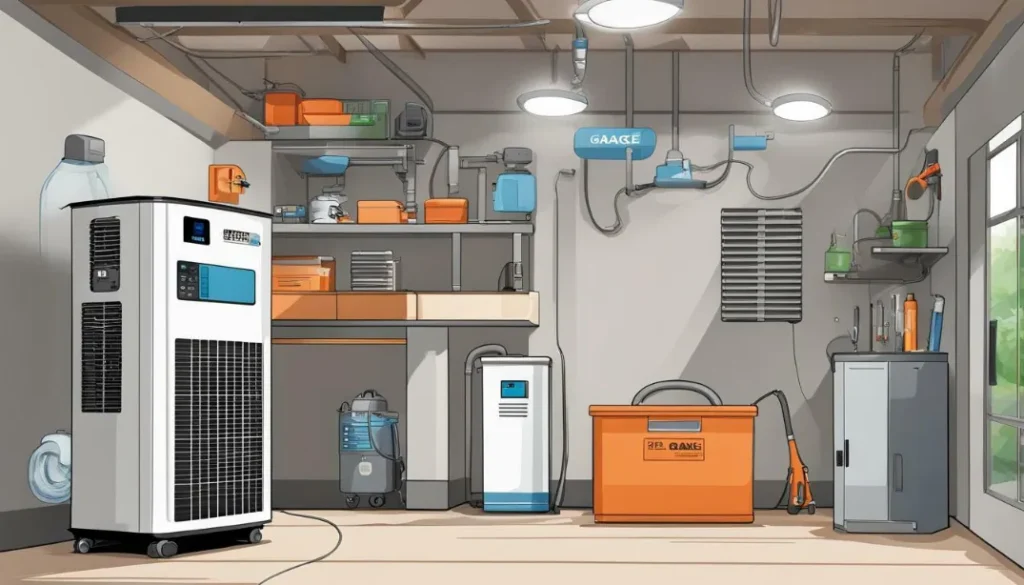 Garage air purifier improving air quality and environment	